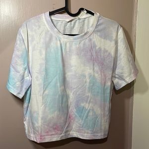 Tie dye Romwe crop top
